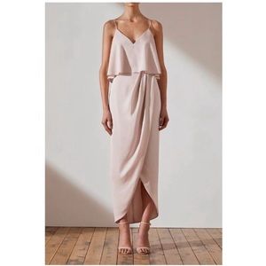 Shona Joy Luxe Frill Tulip Hem Sleeveless
Maxi Dress NWT